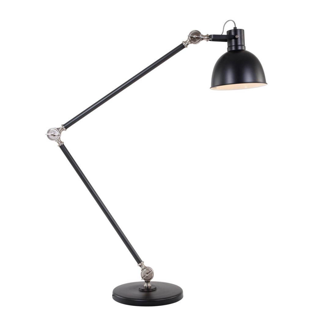 Industriële vloerlamp Mexlite Dominique zwart - Afbeelding 5