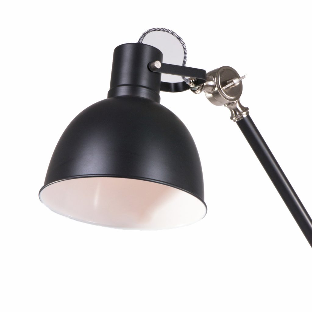 Industriële vloerlamp Mexlite Dominique zwart - Afbeelding 7