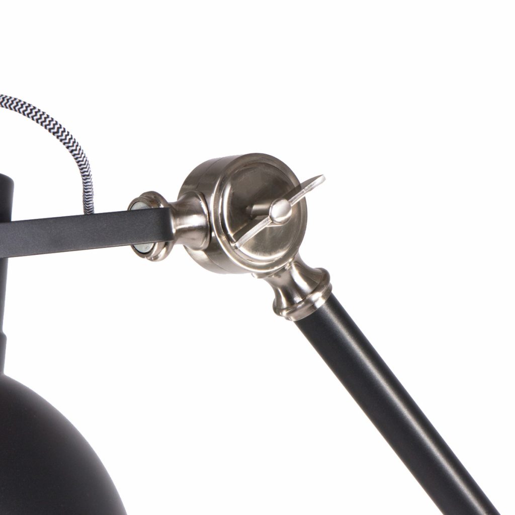 Industriële vloerlamp Mexlite Dominique zwart - Afbeelding 9