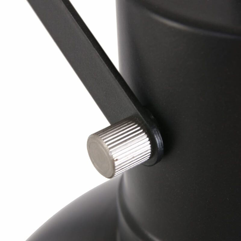Industriële vloerlamp Mexlite Dominique zwart - Afbeelding 8