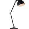 Industriële bureaulamp Mexlite Dominique zwart