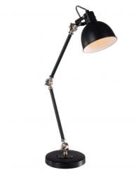 Industriële bureaulamp Mexlite Dominique zwart
