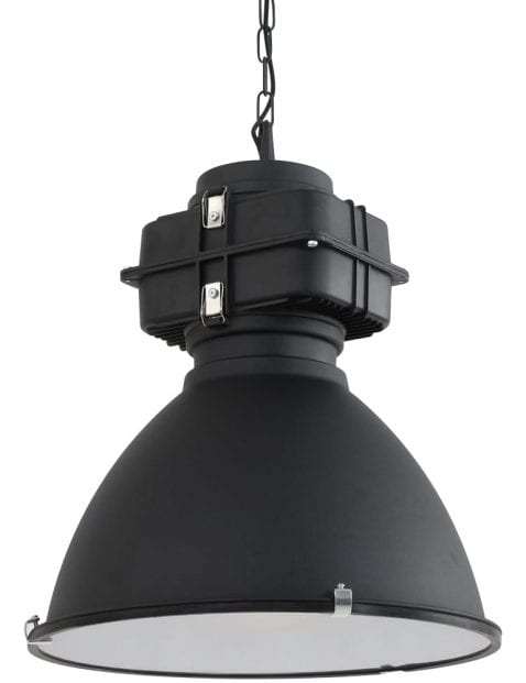 Industrielamp-industrieel-zwart-met-motorblok