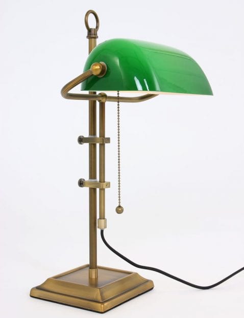 Klassieke-vloerlamp-groene-kap