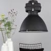 Zwarte industriële hanglamp Mexlite Densi