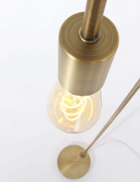 brons vloerlamp