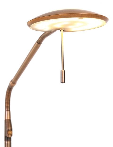 bronzen led vloerlamp