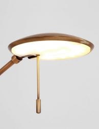 bronzen vloerlamp met led leeslamp