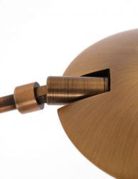 bronzen vloerlamp met leeslamp