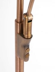 dimbare bronzen vloerlamp