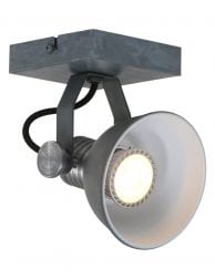 Industriële LED plafondspot Steinhauer Brooklyn grijs