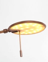 klassieke bronzen led leeslamp