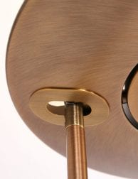 led bronzen vloerlamp