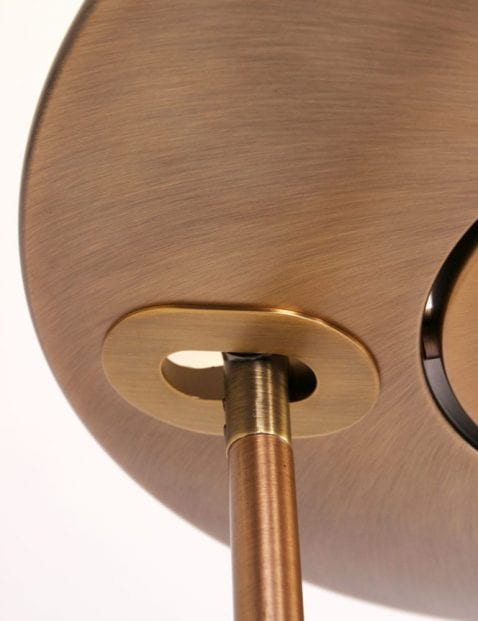 led bronzen vloerlamp