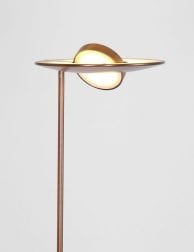 led metalen bronzen vloerlamp