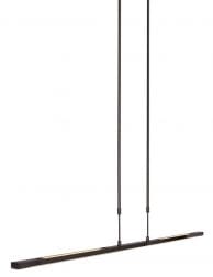 Lange LED eettafellamp Steinhauer Humilus LED zwart