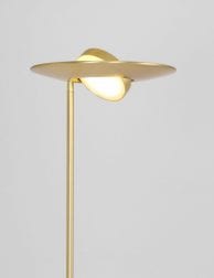 messing vloerlamp met dimmer