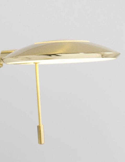 messing vloerlamp met leeslamp