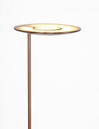 metalen led bronzen vloerlamp