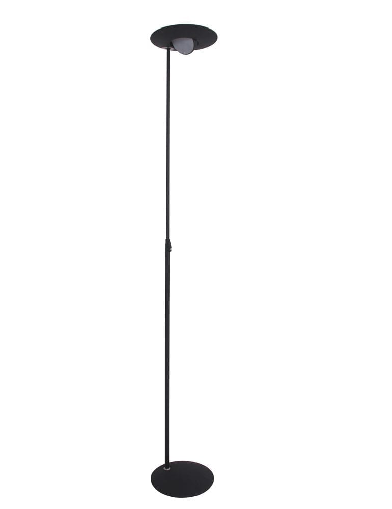 moderene zwarte vloerlamp