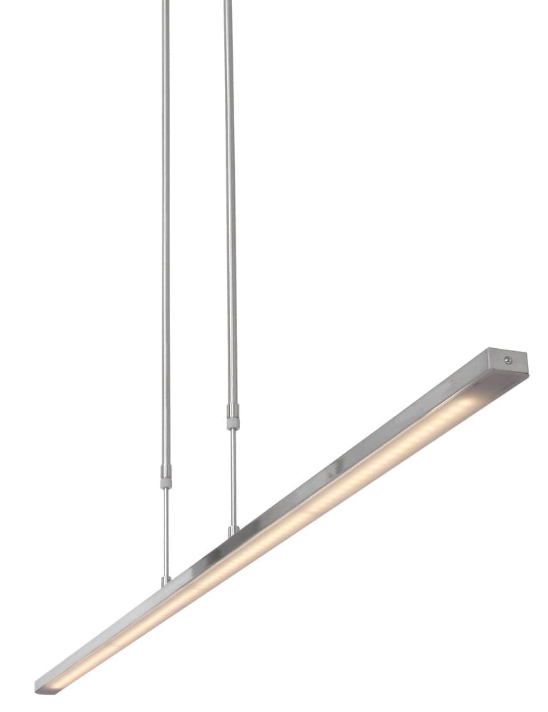 Langwerpige eettafellamp Steinhauer Humilus LED staal
