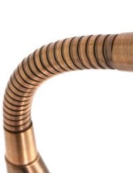 verstelbare bronzen led leeslamp