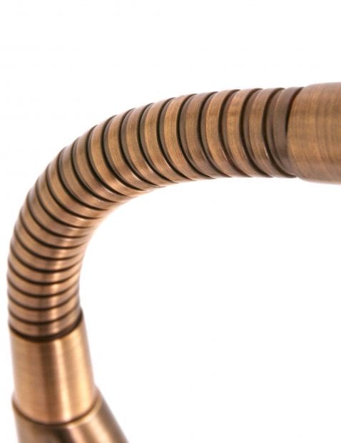 verstelbare bronzen led leeslamp