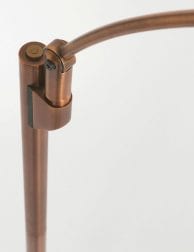 verstelbare bronzen leeslamp