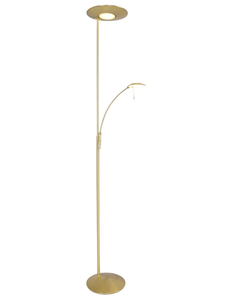 vloerlamp met dimmer en leeslamp