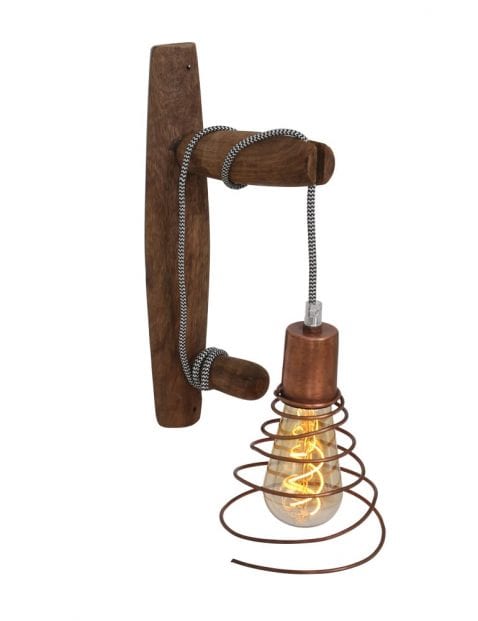 wandlamp-hout