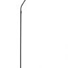 zwarte stalen vloerlamp