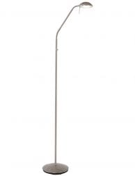 Staande dimbare leeslamp LED Mexlite Dana staal
