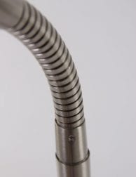 Staalkleurige vloerlamp