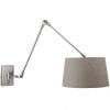 moderne wandlamp met grijze kap