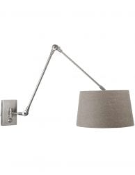 moderne wandlamp met grijze kap