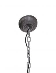 Stoer-stalen-plafondkapje-moderne-glazen-lamp