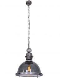 Stoere-doorschijnende-hanglamp-eettafel-rookglas-grijs