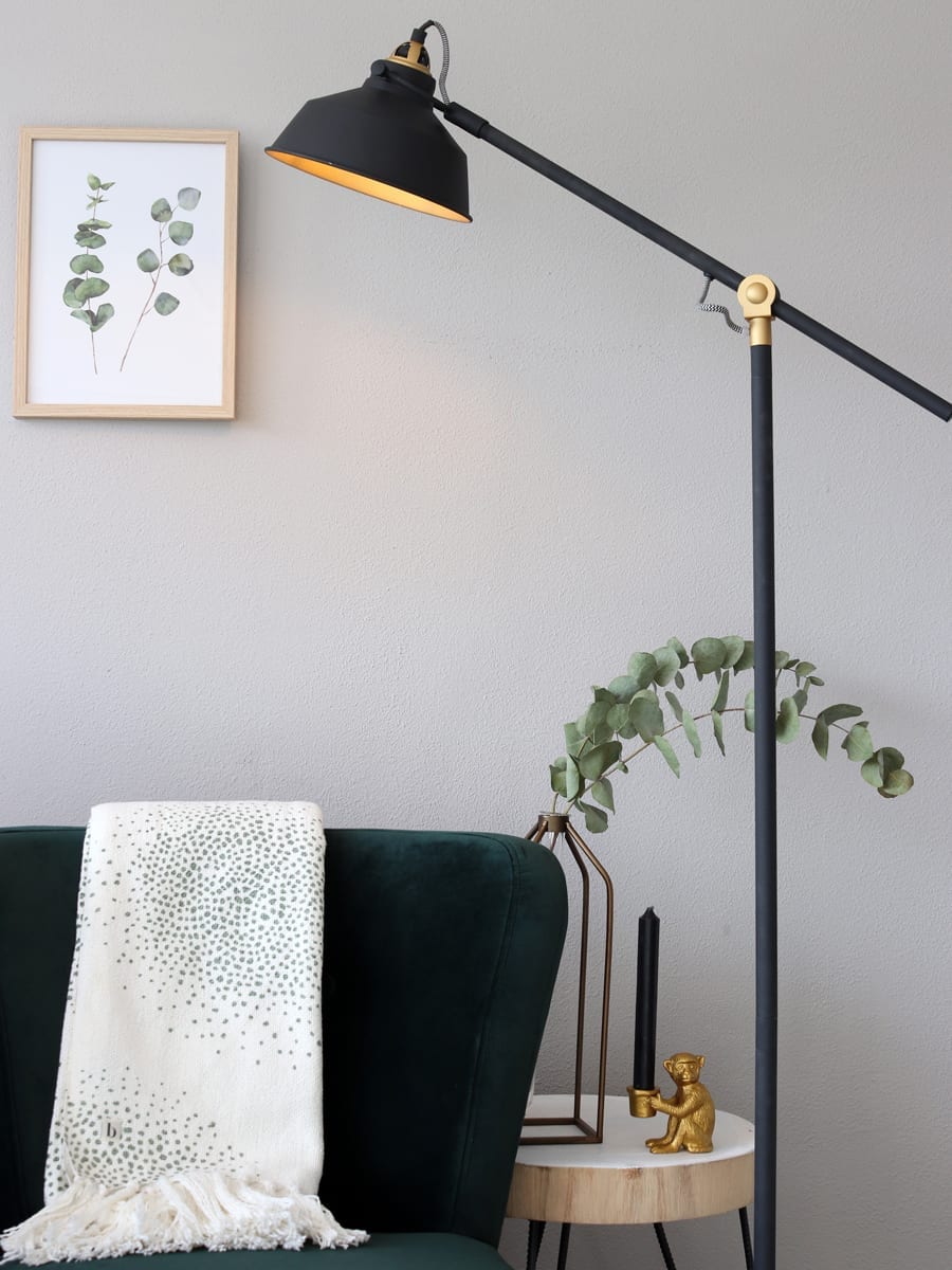 Vloerlamp-zwart-met-goud