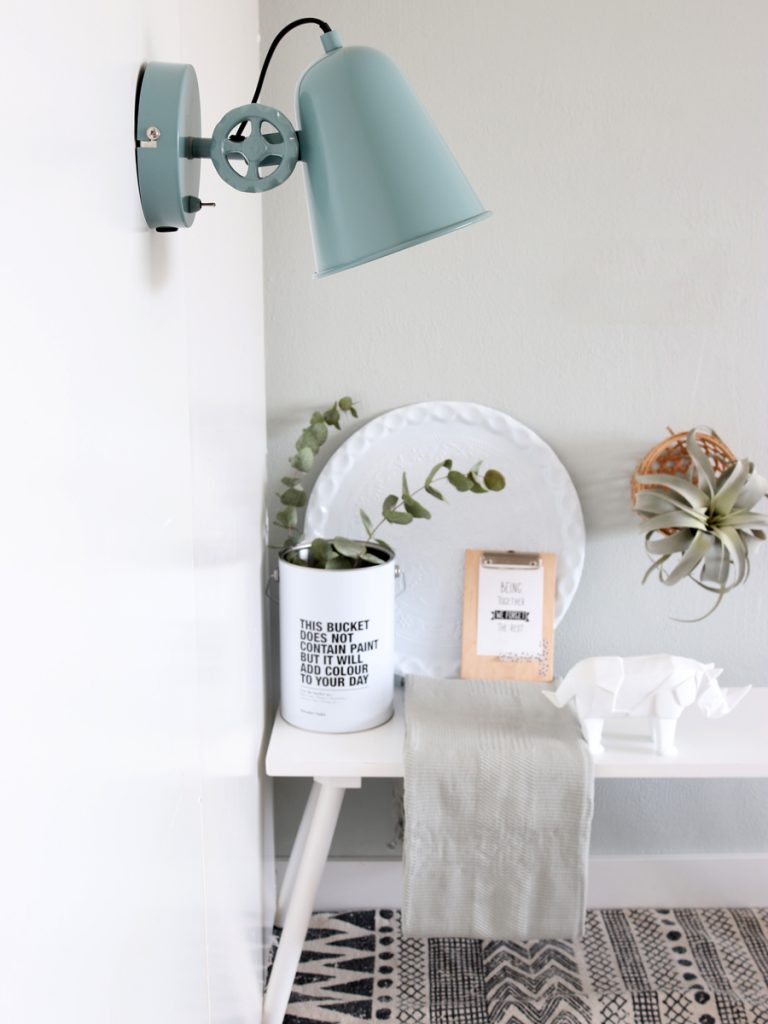 Wandlamp-blauwgroen