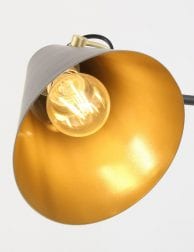 gouden kap verstelbare vloerlamp