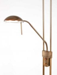 leeslamp aan bronzen vloerlamp