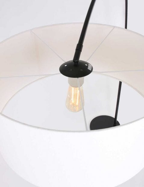 witte kap booglamp