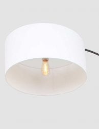 witte kap vloerlamp