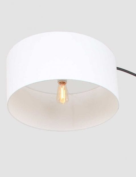 witte kap vloerlamp