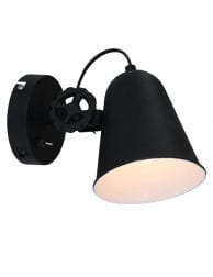 Dolphin-wandlamp-zwart