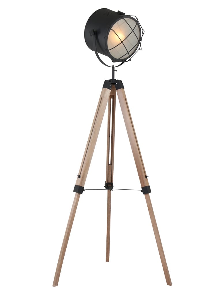 Industriële lamp driepoot Mexlite Dyce - Directlampen.nl