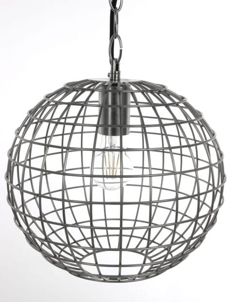 Iron ronde draadlamp