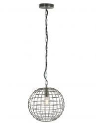 Ronde draadlamp staal