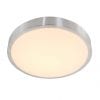 Staalkleurige plafondlamp