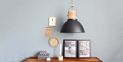 Houten hanglamp